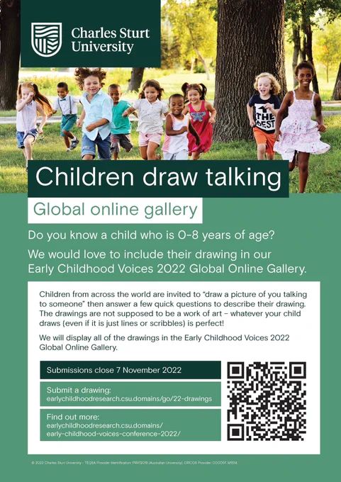 Children Draw Talking Global Online Gallery poster