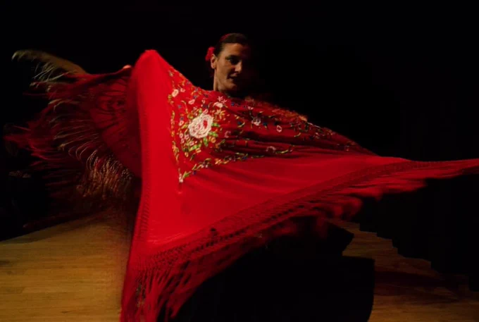 Image of Dr Zhenya Yankova dancing.