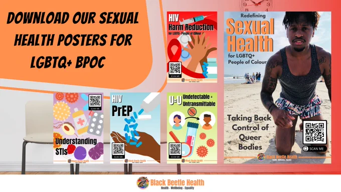 Download our sexual health posters for LGBTQ  BPoc, including images of our posters/guides.