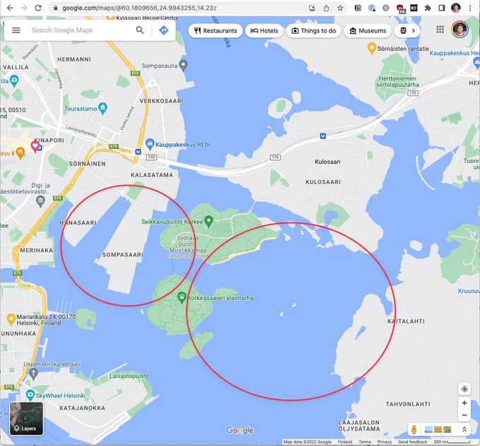 Google Maps not showing a bridge under construction.