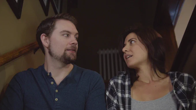Fred and Ana gaze at each other