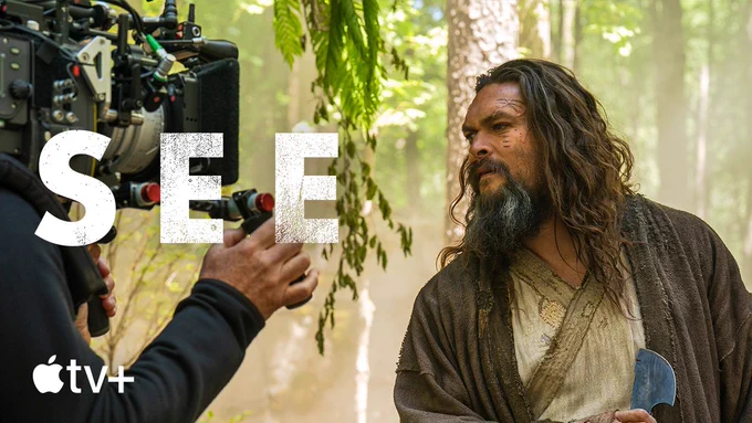Behind the scenes with Baba Voss (Jason Momoa). 