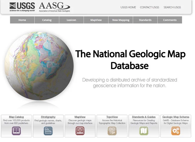 The National Geologic Map Database: https://ngmdb.usgs.gov/ 