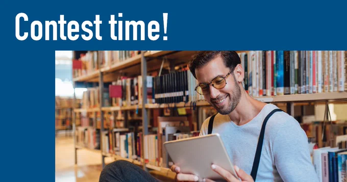Text reads, contest time!