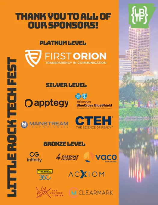 Little Rock Tech Fest Sponsors 2022