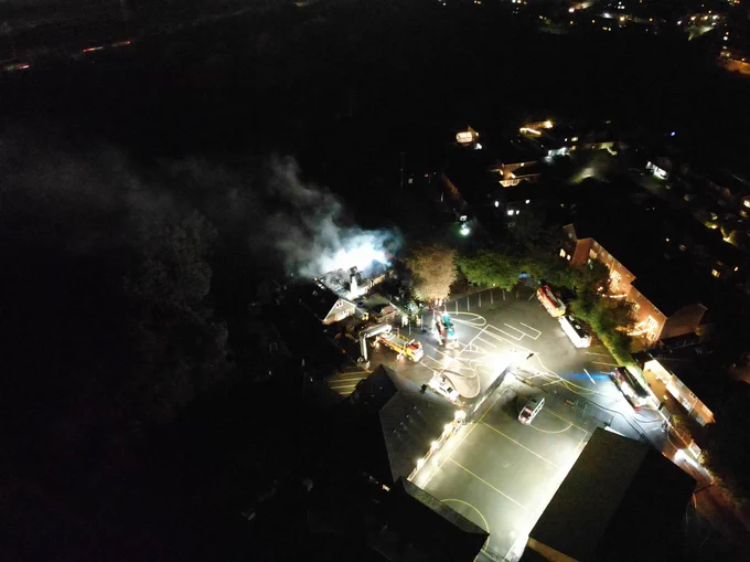 Aerial image of incident