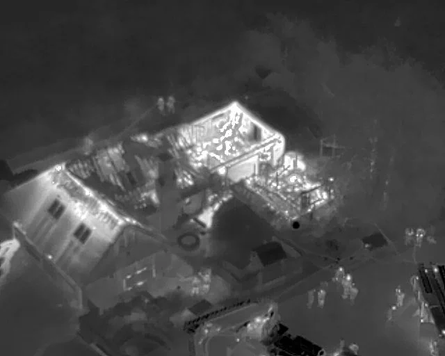 Thermal image of incident
