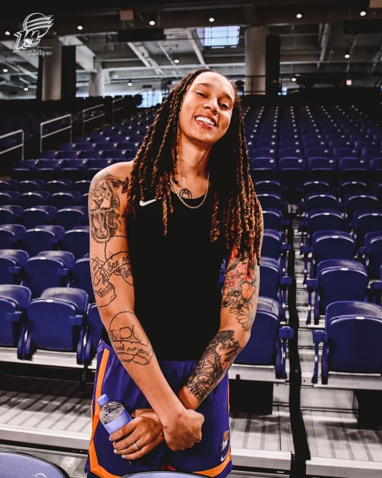 Brittney Griner smiling.