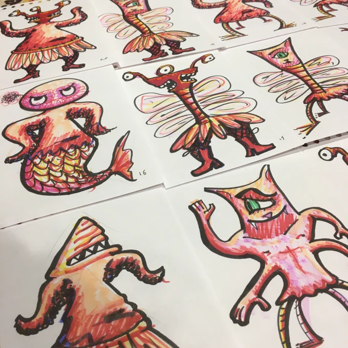 a few creatures that look similar but ddifferent. 