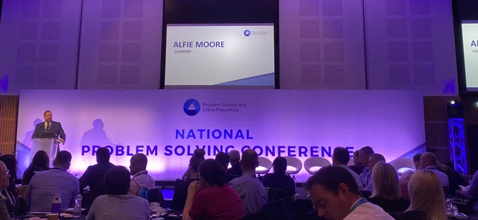 Alfie Moore on stage