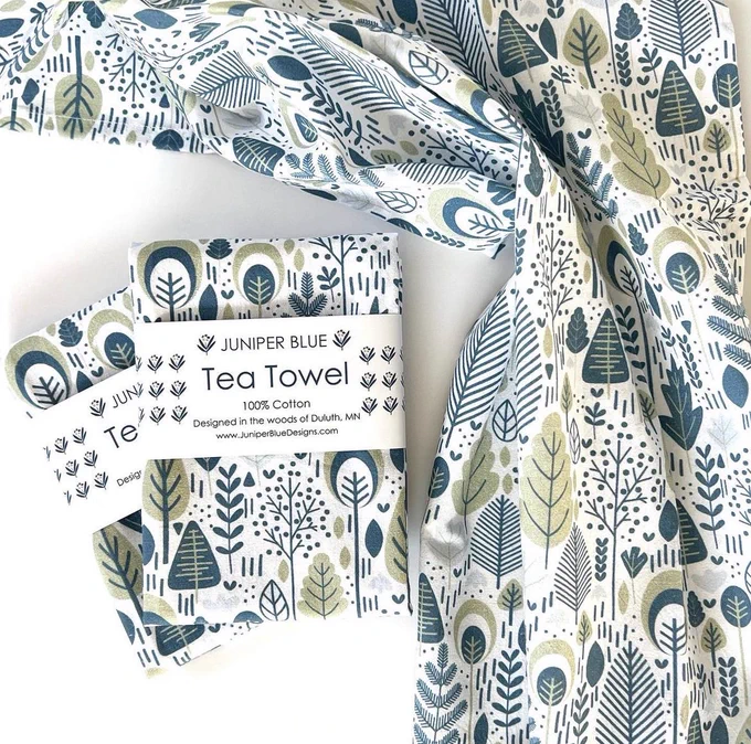 Juniper Blue Designs tea towels