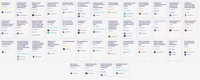 Talk retenus à BDX IO