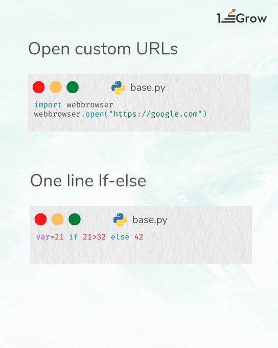 Open custom URLs using python | 1stepgrow