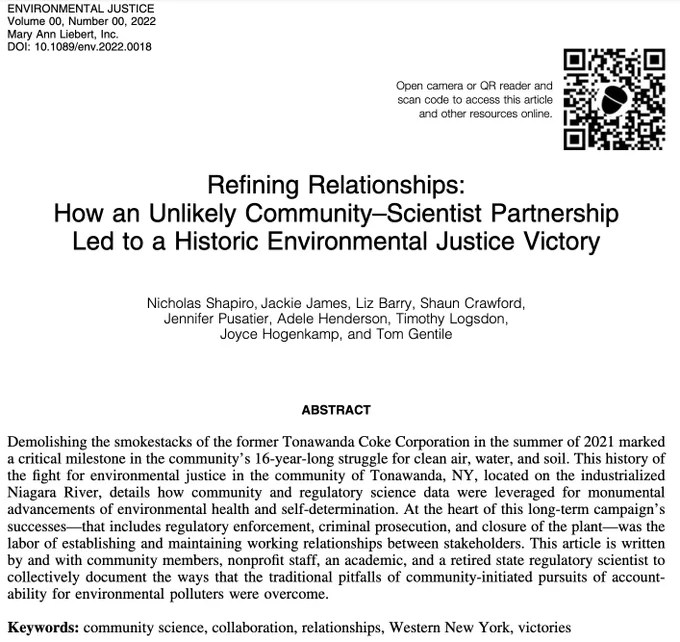 Screen cap of article title, authors, abstract and keywords 