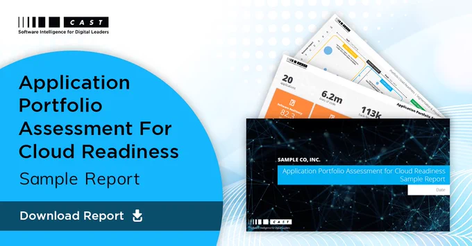Application Portfolio Assessment For Cloud Readiness Sample Report