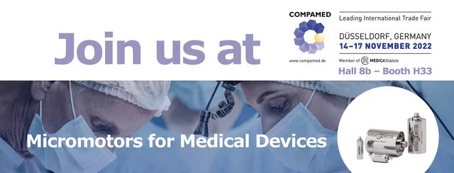 Mirmex Motor will be exhibiting at the CompaMed Tradeshow. A unique opportunity to see the highest power-density micromotors in the world.