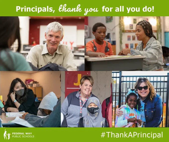 ThankingAPrincipal image of FWPS principals. Principals, thank you for all you do!