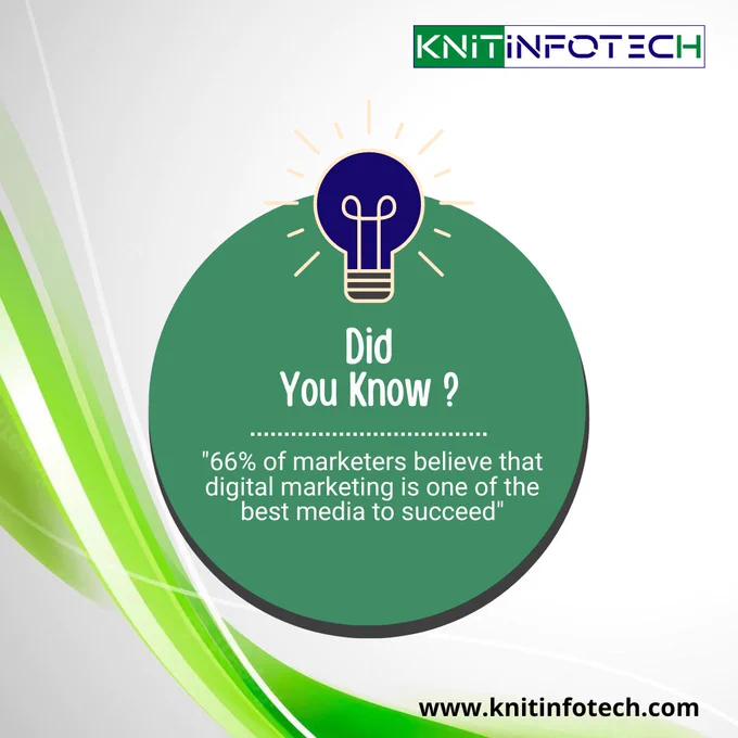 Digital marketing strategies help brands to expand and target customers across many direct and indirect channels. Grow Your Business with us: www.knitinfotech.com
.
.
.
.
#digitalfact #digitalmarketingstrategies #fact #businessfact #knitinfotech #customer
#marketers #bestmedia #succeed 