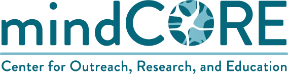 mindCORE (Center for Outreach, Research, and Education) logo