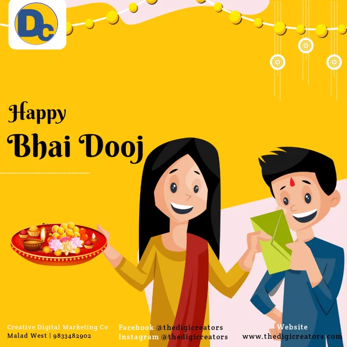 Time changes everything except our relation. Best Bhai Dooj Wishes to the best brother.”
 #TheDigiCreators
.
 www.thedigicreators.com
.
#happybhaidooj #happybhaidooj❤️ #bhaiduj #lights #bhaidujspecial #indianfestival #festivaloflights #bhaiandbahan #stayathome #happymoments 