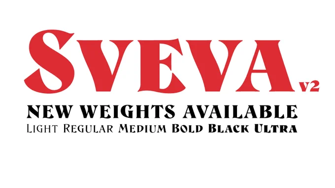 Sveva v2 fonts
