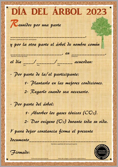 DÍA DEL ÁRBOL 2023-ACTIVIDAD EDUCATIVA