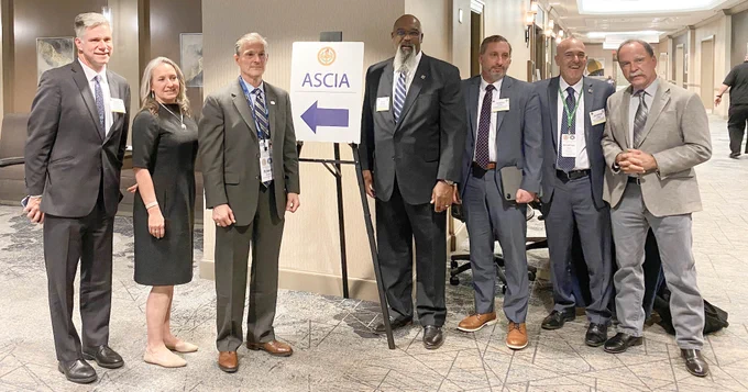 a group of FirstNet Authority personnel attending the ASCIA conference