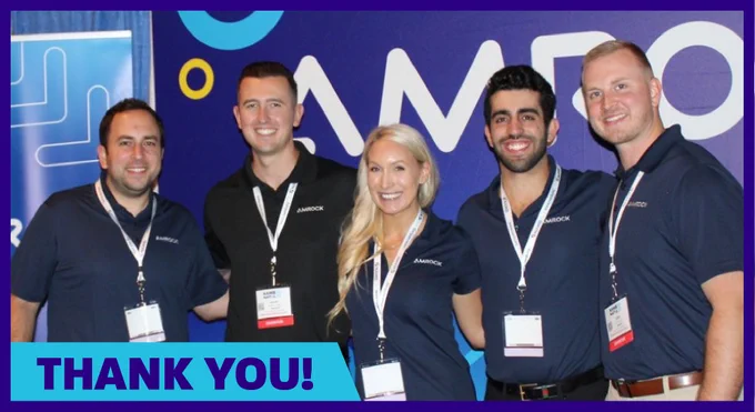 Amrock sales team members at NAMB 2022 at Caesars Palace in Las Vegas, Nevada