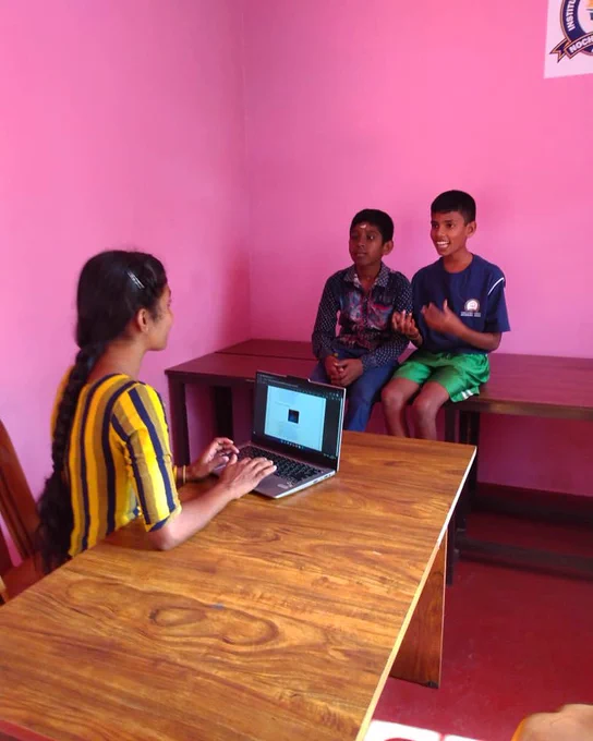 Students helping each other grow at institute of technical education- Nochchimoddai