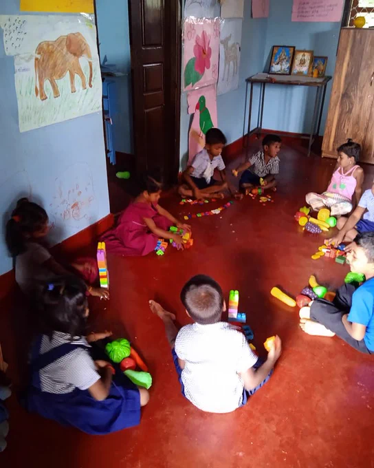 Play time at vivekananda preachool, nochchimoddai