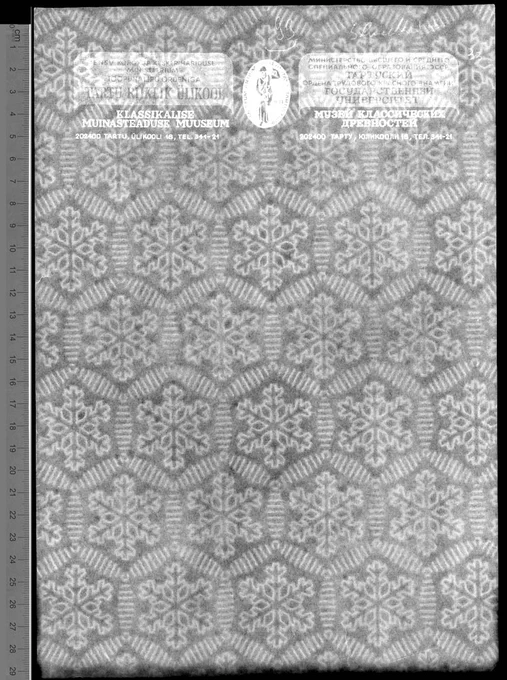 Estonian machine made paper with snowflake watermark. From the Collection Stefan Feierabend Hamburg (DE-SFH-0099 in the Bernstein database)