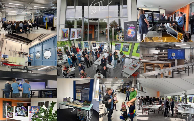 Impressions of the product demonstrations at the day of the open door at Spacetech 