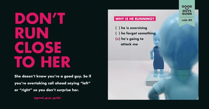 dont run close to her. 