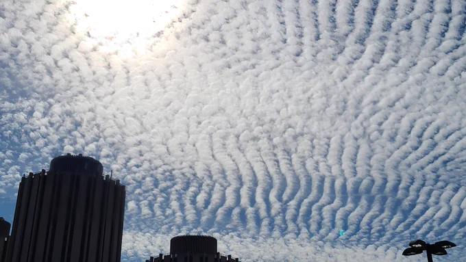 Cirrocumulus clouds over University of Pittsburgh 