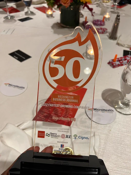 We are excited to announce we have been recognized as one of Washington Business Journal's Fastest Growing Companies!

We're proud of our Community's ability to grow, but also our relentless push to innovate for our customers and partners. We are just getting started! 

Thanks to WBJ and all in attendance last night. It was a great chance to celebrate with 50 amazing fast growing companies! We look forward to an even bigger 2023!!