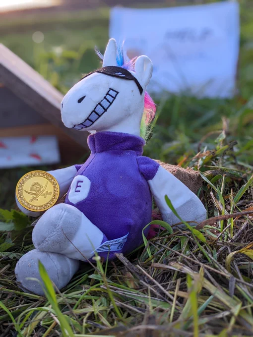 Plushie Unicorn is quit relax, considering the circumstances...due to owning a golden coin...
