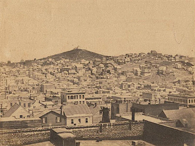 An 1856 photograph of the city of San Francisco