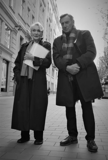 Dame Sian Phillips & Stephen Greif appearing in Just A Little Murder at Jermyn Street Theatre on 30 October 2022. Tickets almost sold out.