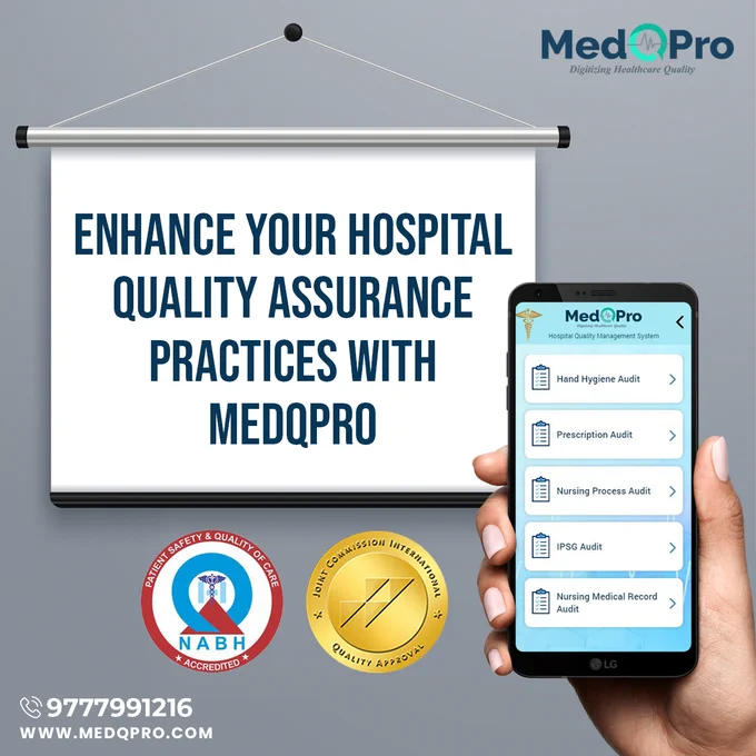 MedQpro ensures the implementation of NABH and JCI standards for your hospital more effective and hassle-free exercise! 

To know more visit us at www.medqpro.com.
Call us @   91 9777991216.

#hospitalsoftware #mobileapp #jci #nabh #qmssoftware #healthcareit #hospitalmanagement #hospitaladministration #qualityimprovement #healthcareconsulting #qualitymanagementsystem