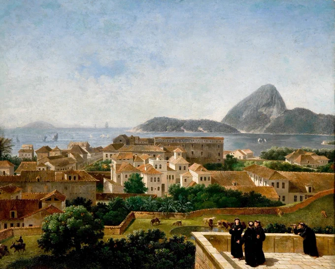 Rio de Janeiro, capital of the Portuguese Empire, as seen from the terrace of the Convent of St. Anthony, c. 1816