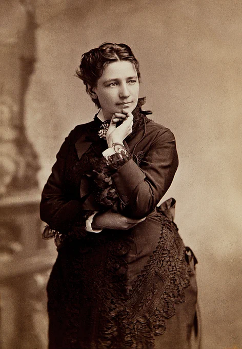 An 1860s portrait photograph of Victoria Woodhull, the first woman to run for the US Presidency, in 1872.