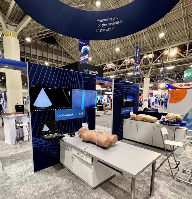 CAE Vimedix simulator at a trade show