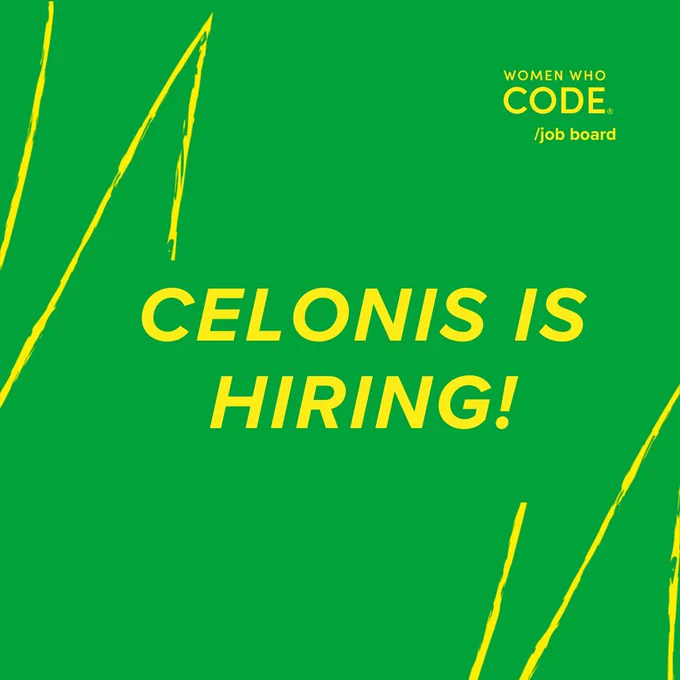 Women Who Code / job board logo upper right corner 

Celonis is hiring! 