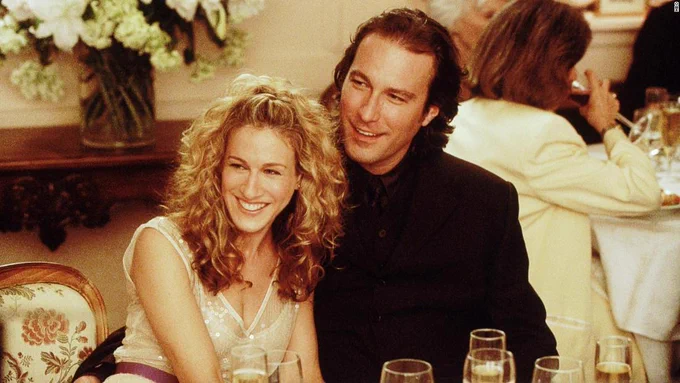 Sarah Jessica Parker and John Corbett in Sex and the City.