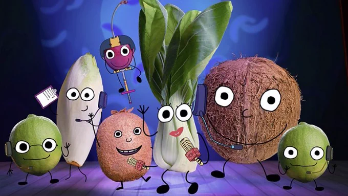 Some friendly looking fruits and vegetables
