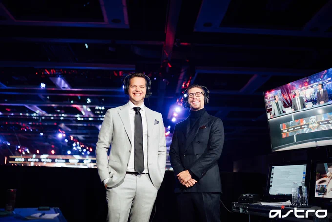 Casters @MLGPuckett and @Walshy at HCS Worlds 2022