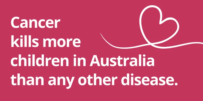 Cancer kills more children in Australia than any other disease.