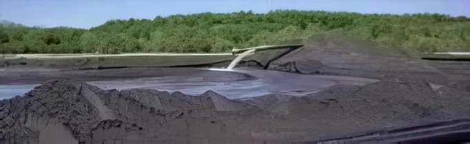 Coal ash surface impoundment. Credit: USEPA