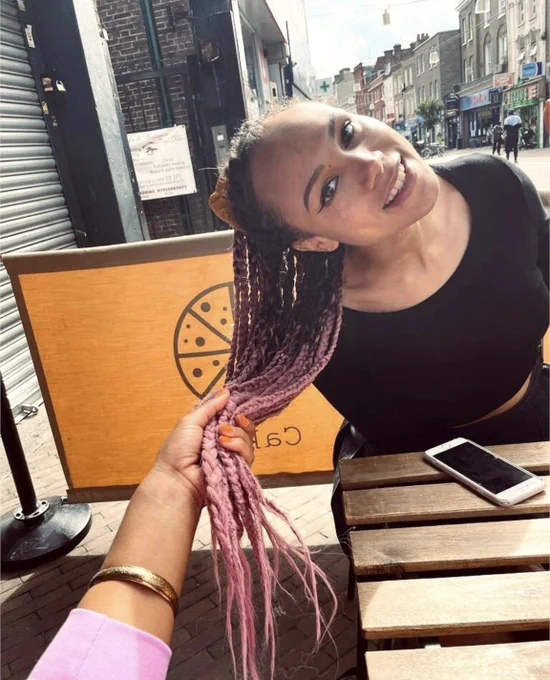 brown pink ombre hair extensions 
