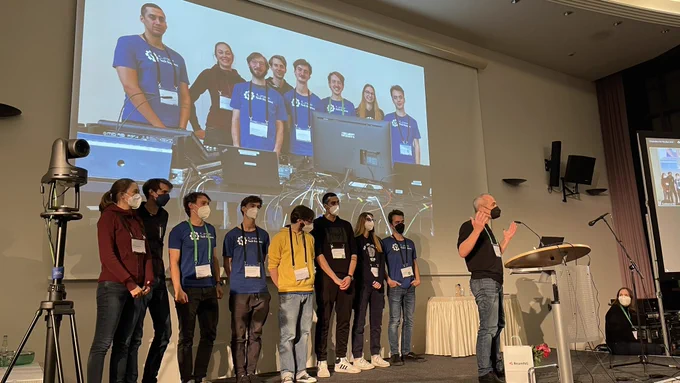 Technical team at CHI PLAY on stage